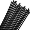 15" Black Zip Cable Ties (100 Pack), 120lbs Tensile Strength Bundle with 12 Inch Zip Cable Ties (1000 Pack), 40lbs Tensile Strength Self-Locking Premium Plastic Cable Wire Ties view 2