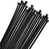 15" Black Zip Cable Ties (100 Pack), 120lbs Tensile Strength Bundle with 12 Inch Zip Cable Ties (1000 Pack), 40lbs Tensile Strength Self-Locking Premium Plastic Cable Wire Ties view 3