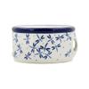 Polmedia Polish Pottery Heater - Flying Dragonflies Pattern Handmade in Boleslawiec Poland by Ceramika Artystyczna + Certificate of Authenticity view 2