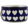 Polmedia Polish Pottery Heater - Hypnotic Hearts Pattern Handmade in Boleslawiec Poland by Ceramika Artystyczna + Certificate of Authenticity view 3