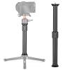 Andoer Universal Carbon Fiber Tripod Extension Pole 2-Section Extendable Rod Max. Height 32cm/12.6in with 1/4 Inch Screw for Tripod Monopod view 3