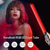 Andoer Handheld RGB Tube Light LED Video Light Wand 3200K-5500K Dimmable 9 Colorful Lighting Effects Built-in Battery with Remote Control for Vlog Live Streaming Product Portrait Photography view 3