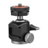 Andoer 2-in-1 360 Rotatable Dual Use Ball Head Cold Shoe Mount Mini Ball Head with 1/4 Screw Extra Cold Shoe Mount for Camera Phone Holder Tripod Microphone view 3