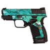 MightySkins Glossy Glitter Skin Compatible with Springfield XDS 3.3 - Turquoise Ripple | Protective, Durable High-Gloss Glitter Finish | Easy to Apply, Remove, and Change Styles | Made in The USA view 1