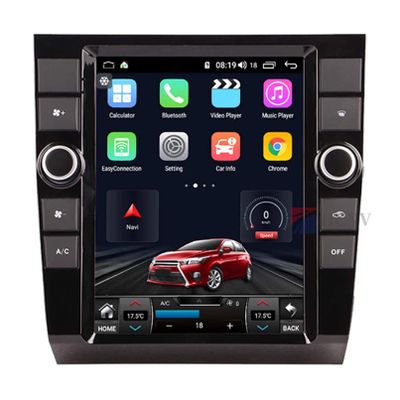 Omnitek Tesla Style Vertical Screen Car Radio Android 11.0 for Audi A4 9.7 Inch Carplay WiFi Stereo Multimedia GPS Navigation Head Unit