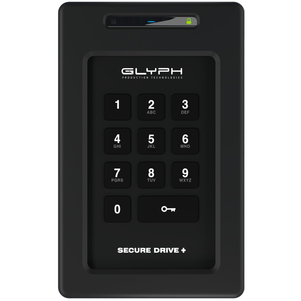 Glyph Production Technologies Secure Drive+ Keypad SSD 4TB