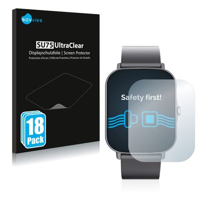 savvies Screen Protector Compatible with Tomtop F15S Protection Film Clear 18-Pack