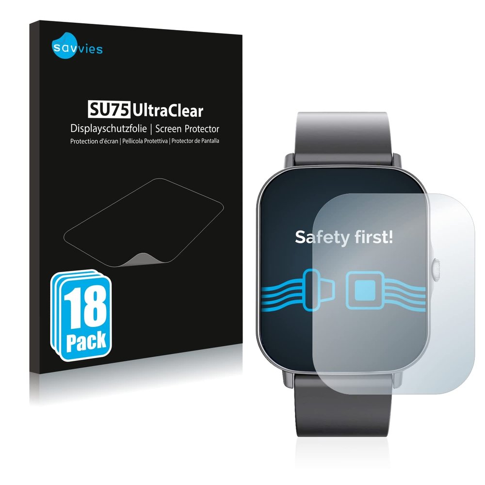 savvies Screen Protector Compatible with Tomtop F15S Protection Film Clear 18-Pack