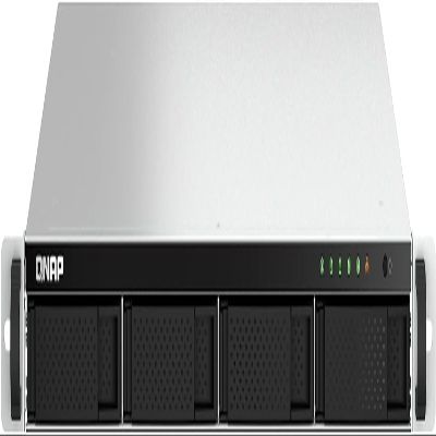 QNAP TS-464U-8G-US 4 Bay High-Speed Rackmount Dual-2.5GbE NAS Intel Celeron N5105/N5095 CPU, 8GB DDR4 Memory and 2.5GbE (2.5G/1G/100M) Network Connectivity (Diskless)