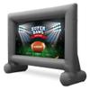 14 Feet Inflatable Outdoor and Indoor Theater Projector Screen with Built-in Blower - Includes Tie-Downs and Storage Bag - Supports Front and Rear Projection view 1