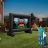 14 Feet Inflatable Outdoor and Indoor Theater Projector Screen with Built-in Blower - Includes Tie-Downs and Storage Bag - Supports Front and Rear Projection view 4