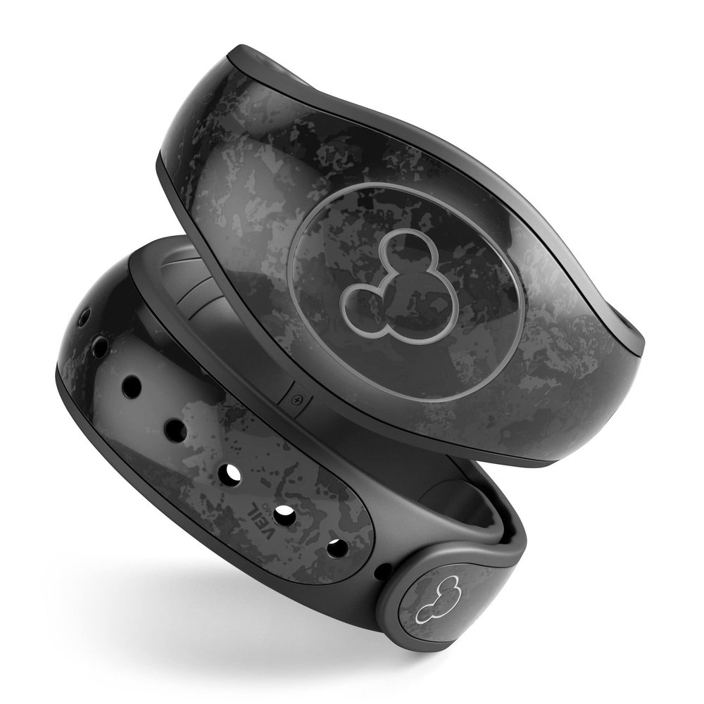 Design Skinz Veil CAMO - Tac Black Skin Decal Vinyl Full-Body Wrap Kit Compatible with Disney MagicBand 2 (Fits MagicBand 2 for Disney Parks)