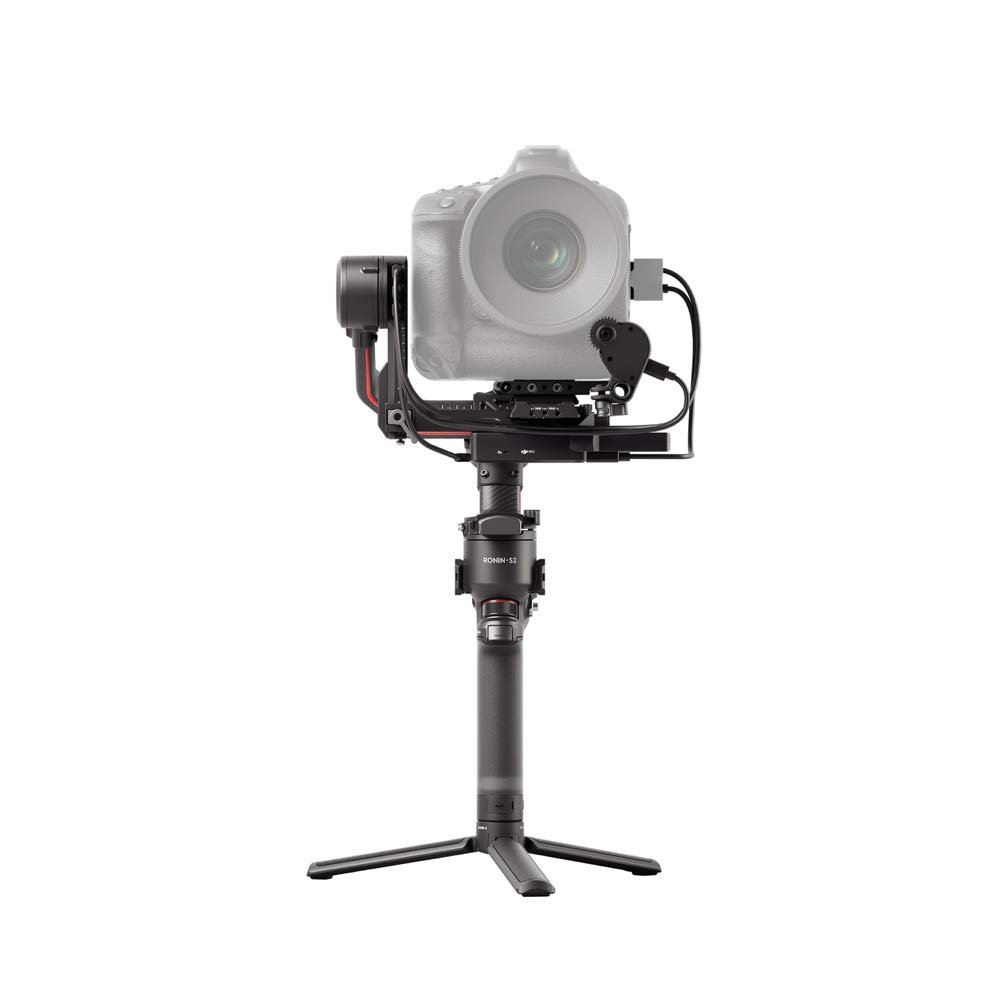 DJI RS 2 Full-Color LCD Touchscreen Gimbal Stabilizer with Cinematic Sharpness, Titan Stabilization Algorithm, Carbon Fiber Axis Arm, and Built-in Front Dial (Renewed)