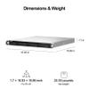 QNAP TS-464U-RP-8G-US 4 Bay High-Speed Rackmount Dual-2.5GbE NAS Intel Celeron N5105/N5095 CPU, 8GB DDR4 Memory and 2.5GbE (2.5G/1G/100M) Network Connectivity (Diskless) view 3