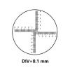 Microscope Kit DIV 0.1 mm Eyepiece Micrometer Biological Microscope Reticle Scale Cross Ruler 6-0-6 Area Measurement Graticle Diameter 20 mm Microscope Lens Adapters view 3