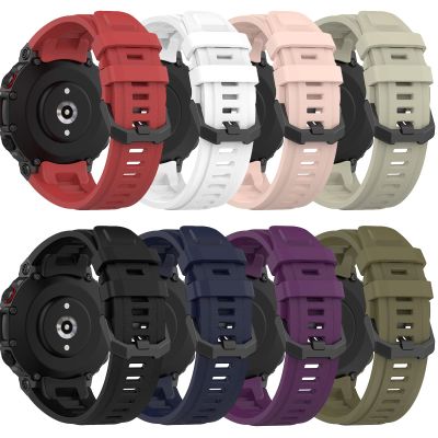 8 Pack Compatible for Amazfit T-Rex 2 Bands for Women Men, Adjustable Sport Silicone Replacement Watch Bands Straps Wristbands Bracelet Fit for Amazfit T-Rex 2