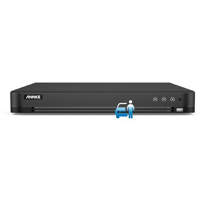 ANNKE 32 Channel H.265+ AI DVR Recorder with Human/Vehicle Detection, 5-in-1 4MP Surveillance CCTV DVR with HDMI Output for Home Security Camera System 24/7 Recording, P2P Technology, NO Hard Drive