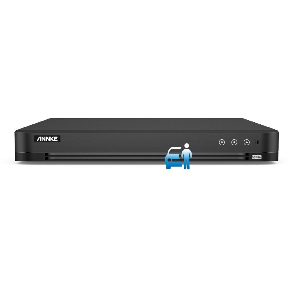 ANNKE 32 Channel H.265+ AI DVR Recorder with Human/Vehicle Detection, 5-in-1 4MP Surveillance CCTV DVR with HDMI Output for Home Security Camera System 24/7 Recording, P2P Technology, NO Hard Drive