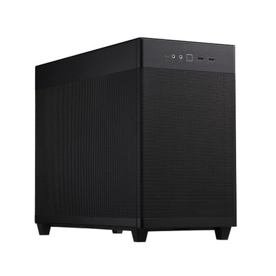 ASUS Prime AP201 33-Liter Micro ATX Black PC case with Tool-Free Side Panels and a Quasi-Filter mesh, with Support for 360 mm Coolers, Graphics Cards up to 338 mm Long, and Standard ATX PSUs