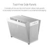 ASUS Prime AP201 33-Liter Micro ATX White PC case with Tool-Free Side Panels and a Quasi-Filter mesh, with Support for 360 mm Coolers, Graphics Cards up to 338 mm Long, and Standard ATX PSUs view 4