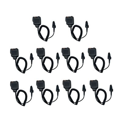 10 Pack KMC25 KMC41 Shoulder Lapel Radio Mic Remote Speaker Microphone for NX-210 NX-200 NX300 NX-3200 TK-2180 TK-3180 NX-3300 NX-410 NX-411 TK-5210 TK-5220 TK5410 NX5200 NX5300 NX5400 Walkie Talkie