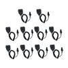 10 Pack KMC25 KMC41 Shoulder Lapel Radio Mic Remote Speaker Microphone for NX-210 NX-200 NX300 NX-3200 TK-2180 TK-3180 NX-3300 NX-410 NX-411 TK-5210 TK-5220 TK5410 NX5200 NX5300 NX5400 Walkie Talkie view 1