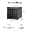 QNAP TS-453E-8G-US 4 Bay High-Performance Desktop NAS with Intel Celeron Quad-core Processor, 8 GB DDR4 RAM and Dual 2.5GbE (2.5G/1G/100M) Network Connectivity (Diskless) view 3
