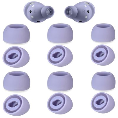 12 Pieces Replacement Galaxy Buds Pro Ear Tips,3 Size S/M/L Silicone Earbud Covers Fit in Case Compatible with Samsung Galaxy Buds Pro Teemade Flexible Earbuds Wing Silicone Rubber (Phantom Black)