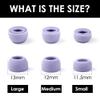 12 Pieces Replacement Galaxy Buds Pro Ear Tips,3 Size S/M/L Silicone Earbud Covers Fit in Case Compatible with Samsung Galaxy Buds Pro Teemade Flexible Earbuds Wing Silicone Rubber (Phantom Black) view 4