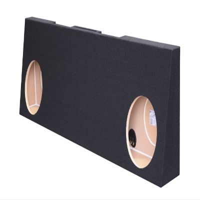 10" Dual Ported Sub Box Fits F250 F350 F450 F550 Super Duty Crew-Cab with Or Without Power Window 2004-2016 Subwoofer Enclosure Speaker Box Ground Shaker