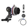 Nitze Mini Follow Focus, with 15mm Rod and Rod Clamp, Gear Ring Belt, 3 Reversible Drive Gears and 2 Marking Disks, Supports A/B Hard Stops and 360 Infinity Zoom - MF15C view 1
