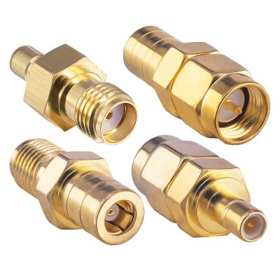 SMB to SMA Antenna Adapter Kit 4 Types Coax Adapter SMB to SMA Male to Female RF Coaxial DAB Aerial Adapter Kits for Sirius XM Satellite Radio Antenna Radio Aerial Car DAB Radio