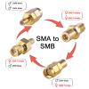 SMB to SMA Antenna Adapter Kit 4 Types Coax Adapter SMB to SMA Male to Female RF Coaxial DAB Aerial Adapter Kits for Sirius XM Satellite Radio Antenna Radio Aerial Car DAB Radio view 3