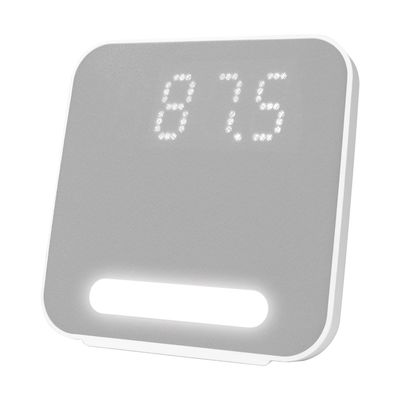 HANNLOMAX HX-152CR Alarm Clock Radio, PLL AM/FM Radio, Digital Clock with Dual Alarm, Night Light. (Grey)