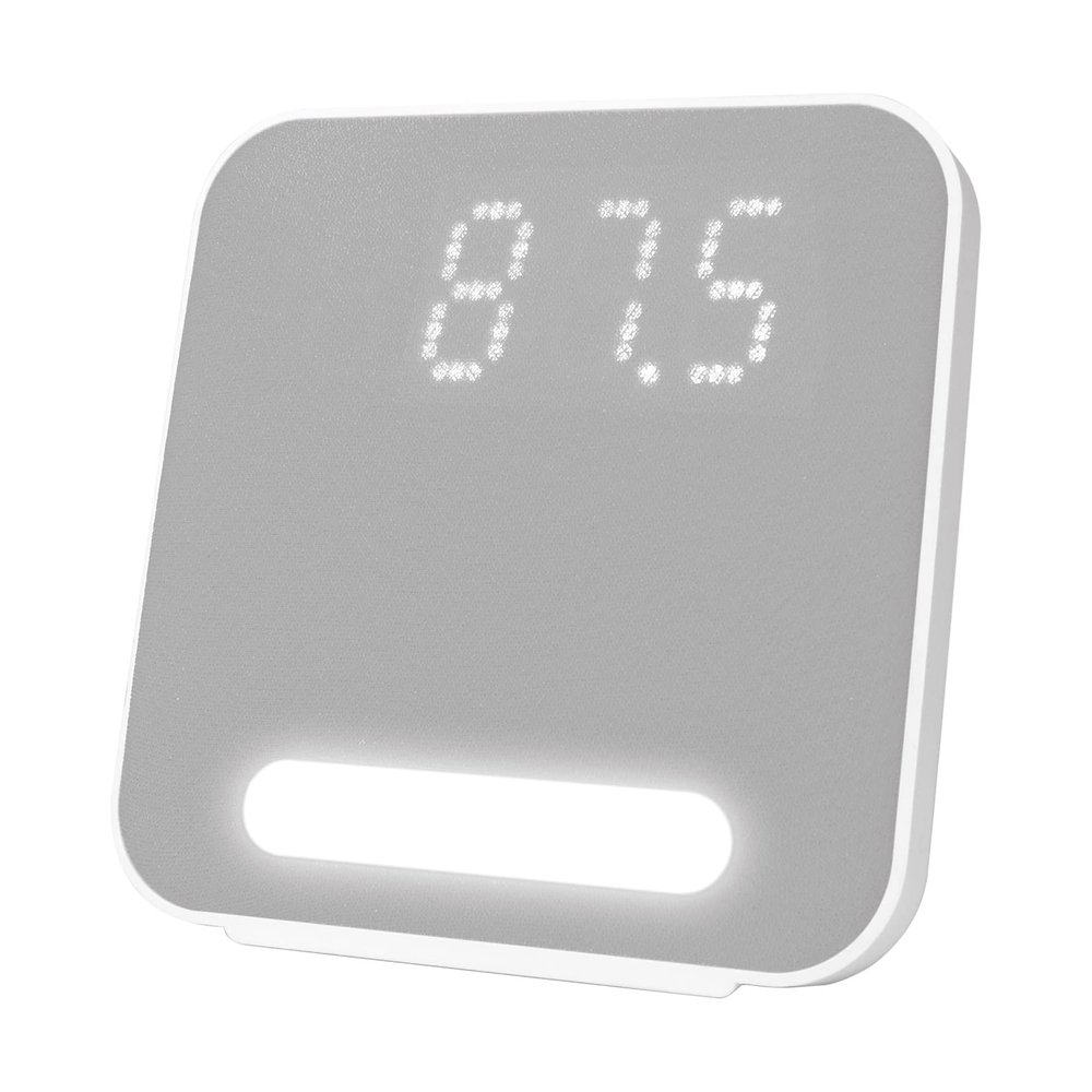 HANNLOMAX HX-152CR Alarm Clock Radio, PLL AM/FM Radio, Digital Clock with Dual Alarm, Night Light. (Grey)