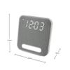 HANNLOMAX HX-152CR Alarm Clock Radio, PLL AM/FM Radio, Digital Clock with Dual Alarm, Night Light. (Grey) view 2