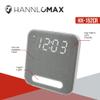 HANNLOMAX HX-152CR Alarm Clock Radio, PLL AM/FM Radio, Digital Clock with Dual Alarm, Night Light. (Grey) view 3