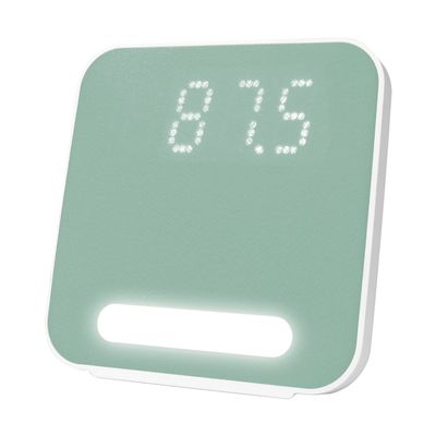 HANNLOMAX HX-152CR Alarm Clock Radio, PLL AM/FM Radio, Digital Clock with Dual Alarm, Night Light. (Green)