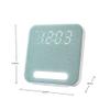 HANNLOMAX HX-152CR Alarm Clock Radio, PLL AM/FM Radio, Digital Clock with Dual Alarm, Night Light. (Green) view 2