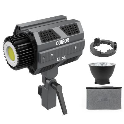 COLBOR CL60 65W Studio LED Video Light 2700K-6500K Dimmable CRI97+ 10 Lighting Effect APP Remote Contror LCD Screen with Bowens Mount Reflector Carrying Bag for Vlog Live Streaming Photography
