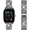 Compatible for Amazfit GTS 4 mini Band, Lamshaw Women Jewelry Bling Diamond Metal Dressy Strap Compatible for GTS 3/GTS 2/GTS/GTS 2 Mini/GTS 2e/ Bip Lite/Bip U Pro/Bip u/Bip 3/Bip 3 Pro (Black) view 1
