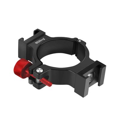 BGNing Ring Clamp Adapter, Ring Clamp Cold Shoe Adapter 360 Adjustable Compatible with Osmo 5/6/7/7P (Type B 1/4 ARRI-Standard Gear 360 Adjustable)