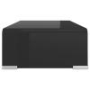 Tidyard TV Stand Tempered Glass Computer Monitor Riser Television Glass Shelf Black for Living Room, Home, Office Furniture 15.7 x 11.8 x 5.1 Inches (L x W x H) view 4