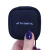 Hard Carrying Case for TileRec Voice Activated Recorder, with Double-Seamed Zipper, 2 Mesh Pockets - Compact & Portable - Atto Digital view 1