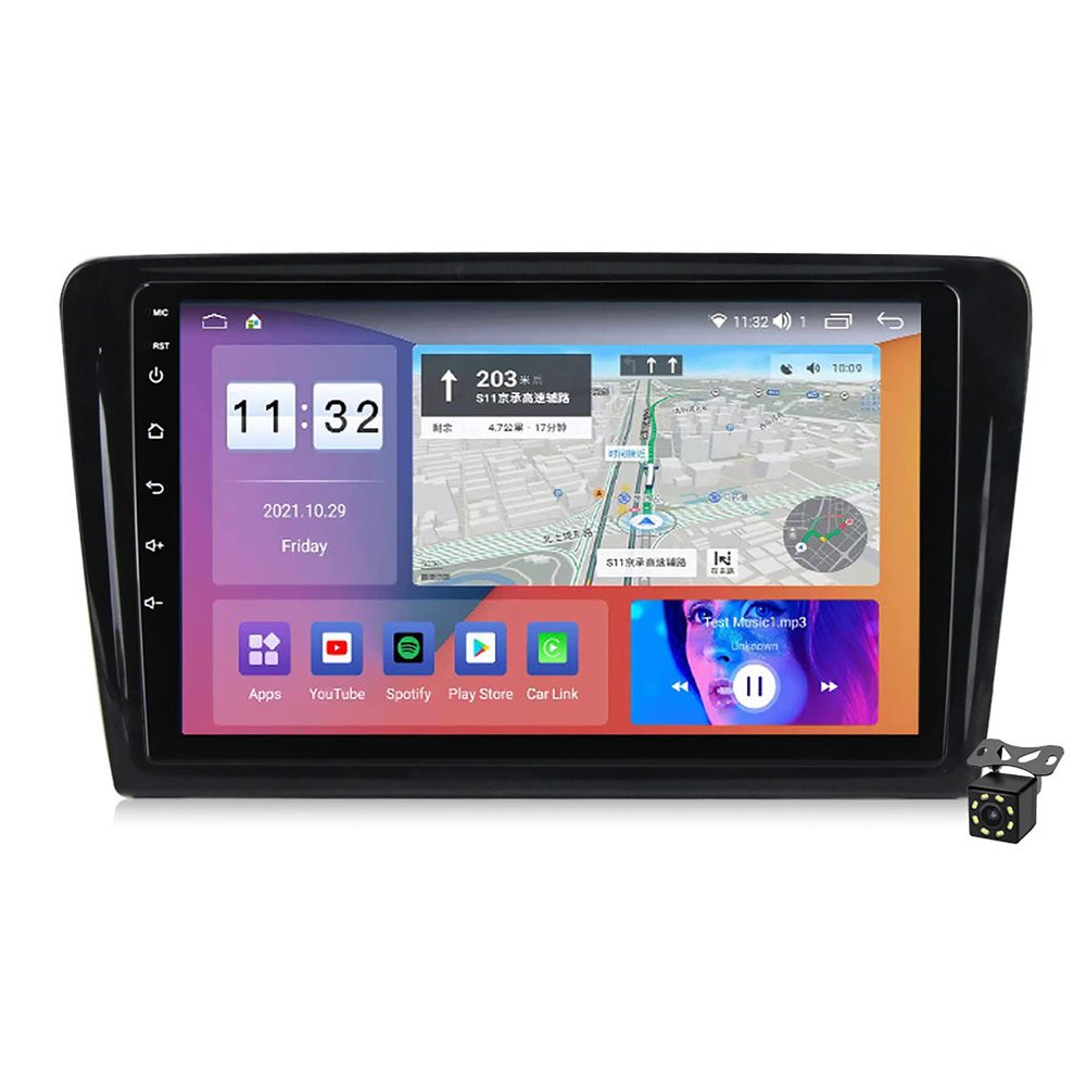 Charmstep Android 11 Car Radio GPS Navigation for VW Volkswagen Santana 2013-2017 Autoradio Multimedia Player with Backup Camera Support Bluetooth/FM/Mirror Link/Carplay/SWC/DSP,M700s/8+128g