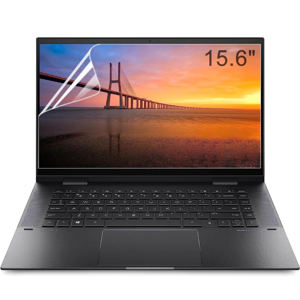 2 Pack 15.6 Inch Screen Protector for HP Envy X360 15.6/HP Pavilion 15.6/HP ProBook 15.6/EliteBook 15.6/HP OMEN 15.6, 5H Anti Scratch, 15.6 High Definition Crystal Clear Screen Protector (345x194mm)
