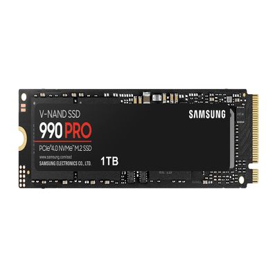 Samsung 990 Pro 1TB Gen4 NVMe SSD 7450MB/s 6900MB/s R/W 1550K/1200K IOPS 600TBW 1.5M Hrs MTBF for PS5 5yrs