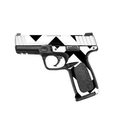 MightySkins Skin Compatible with Smith & Wesson SD VE Series - Black Chevron | Protective, Durable, and Unique Vinyl Decal wrap Cover | Easy to Apply, Remove, and Change Styles | Made in The USA