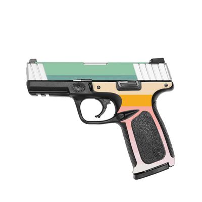 MightySkins Skin Compatible with Smith & Wesson SD VE Series - Horizon Stripes | Protective, Durable, and Unique Vinyl Decal wrap Cover | Easy to Apply, Remove, and Change Styles | Made in The USA
