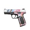 MightySkins Glossy Glitter Skin Compatible with Smith & Wesson SD VE Series - Cherry On Sky | Protective, Durable High-Gloss Glitter Finish | Easy to Apply and Change Styles | Made in The USA view 1